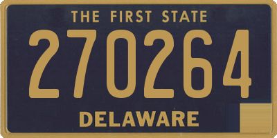 DE license plate 270264
