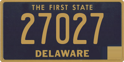 DE license plate 27027