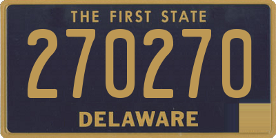 DE license plate 270270
