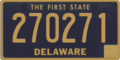 DE license plate 270271