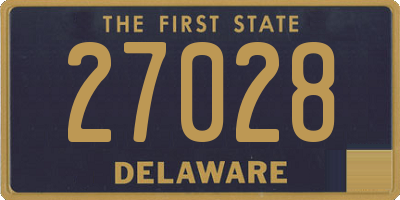 DE license plate 27028