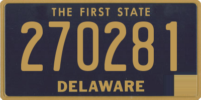 DE license plate 270281