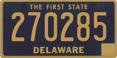 DE license plate 270285