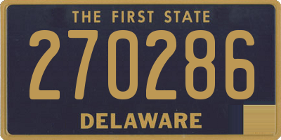 DE license plate 270286