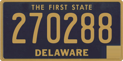 DE license plate 270288