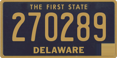 DE license plate 270289