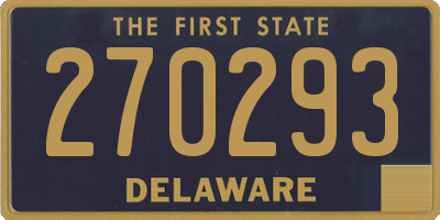 DE license plate 270293