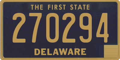 DE license plate 270294