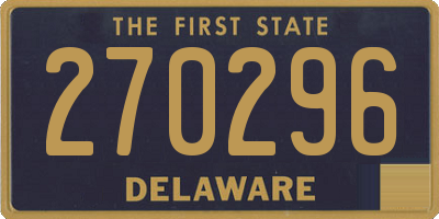 DE license plate 270296