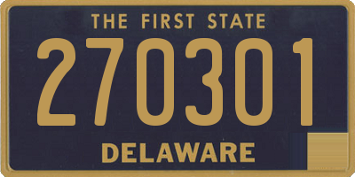 DE license plate 270301
