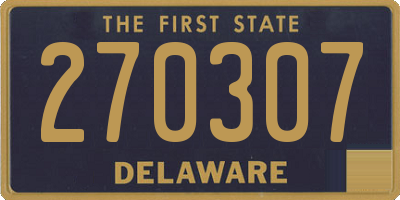 DE license plate 270307