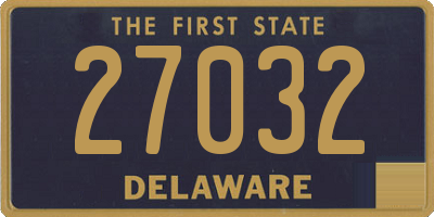 DE license plate 27032