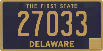 DE license plate 27033