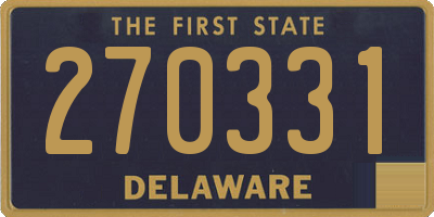 DE license plate 270331