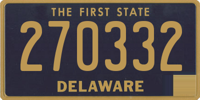 DE license plate 270332