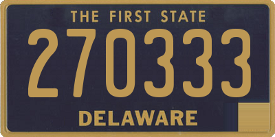 DE license plate 270333