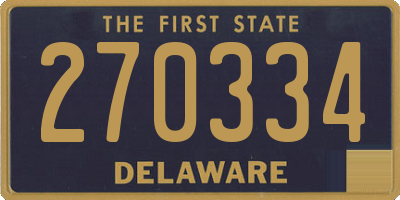 DE license plate 270334