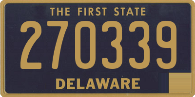 DE license plate 270339