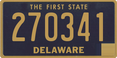 DE license plate 270341