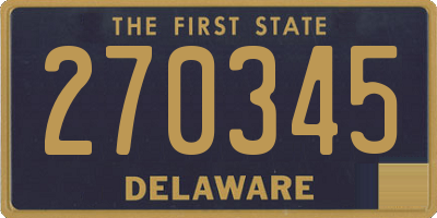 DE license plate 270345