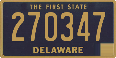 DE license plate 270347