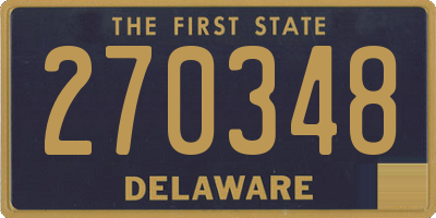 DE license plate 270348