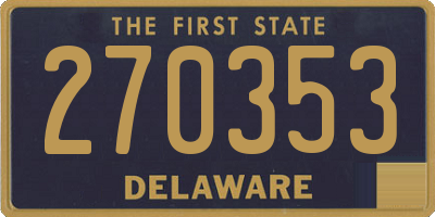 DE license plate 270353