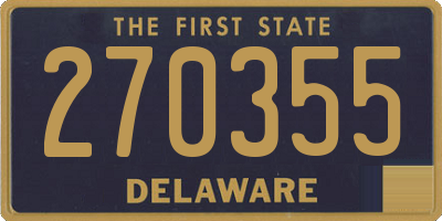 DE license plate 270355