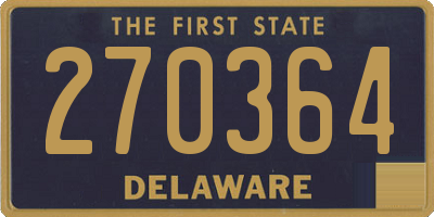 DE license plate 270364