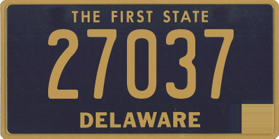 DE license plate 27037