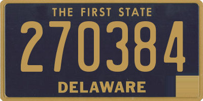 DE license plate 270384