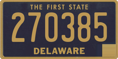 DE license plate 270385