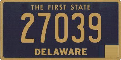 DE license plate 27039