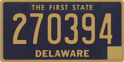 DE license plate 270394