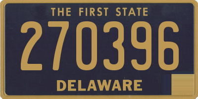 DE license plate 270396