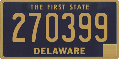 DE license plate 270399