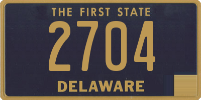 DE license plate 2704