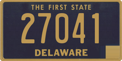 DE license plate 27041