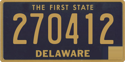 DE license plate 270412