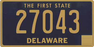 DE license plate 27043