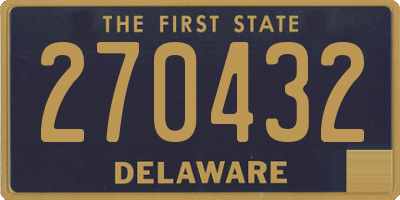 DE license plate 270432