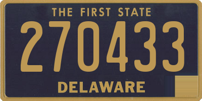 DE license plate 270433