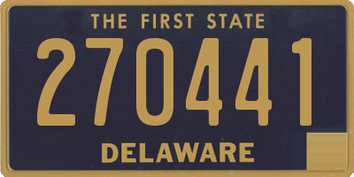 DE license plate 270441
