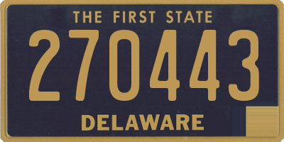 DE license plate 270443