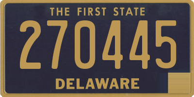 DE license plate 270445
