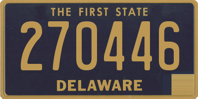 DE license plate 270446