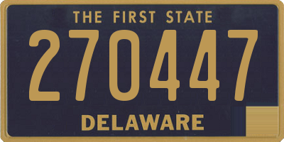 DE license plate 270447
