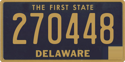 DE license plate 270448