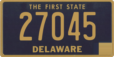 DE license plate 27045