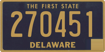 DE license plate 270451